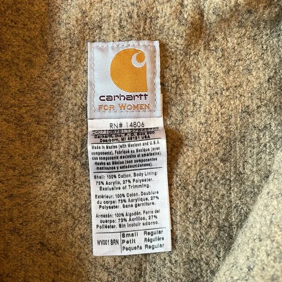 Vintage wool lined Carhartt Womens Vest - size small. Great condition - Picture 5 of 7